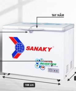 Kích thước tủ đông Sanaky Inverter VH-2899A3