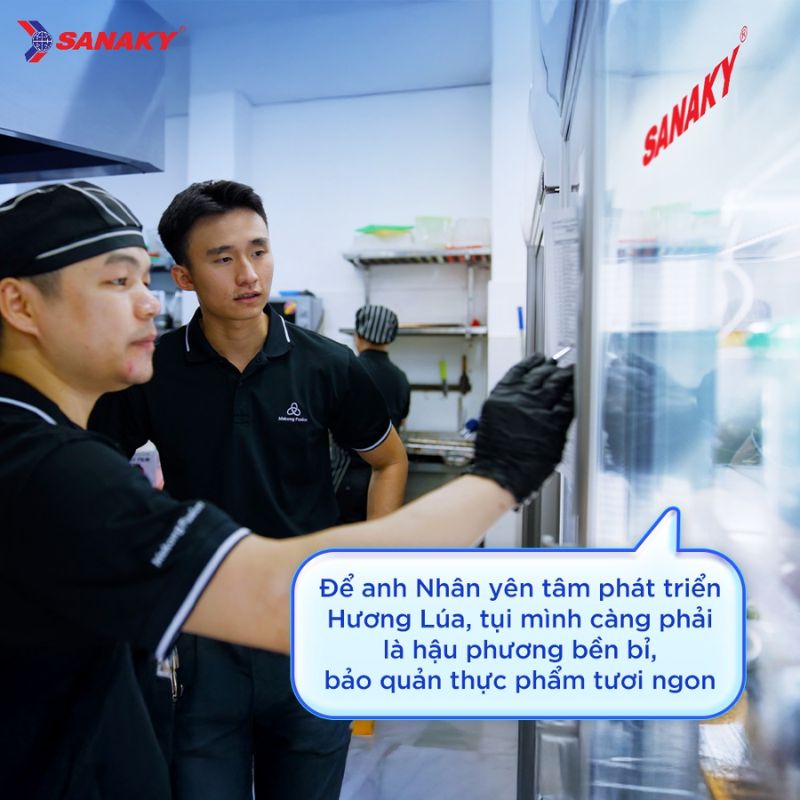 Hậu phương bền bỉ, bảo quản thực phẩm tươi ngon.