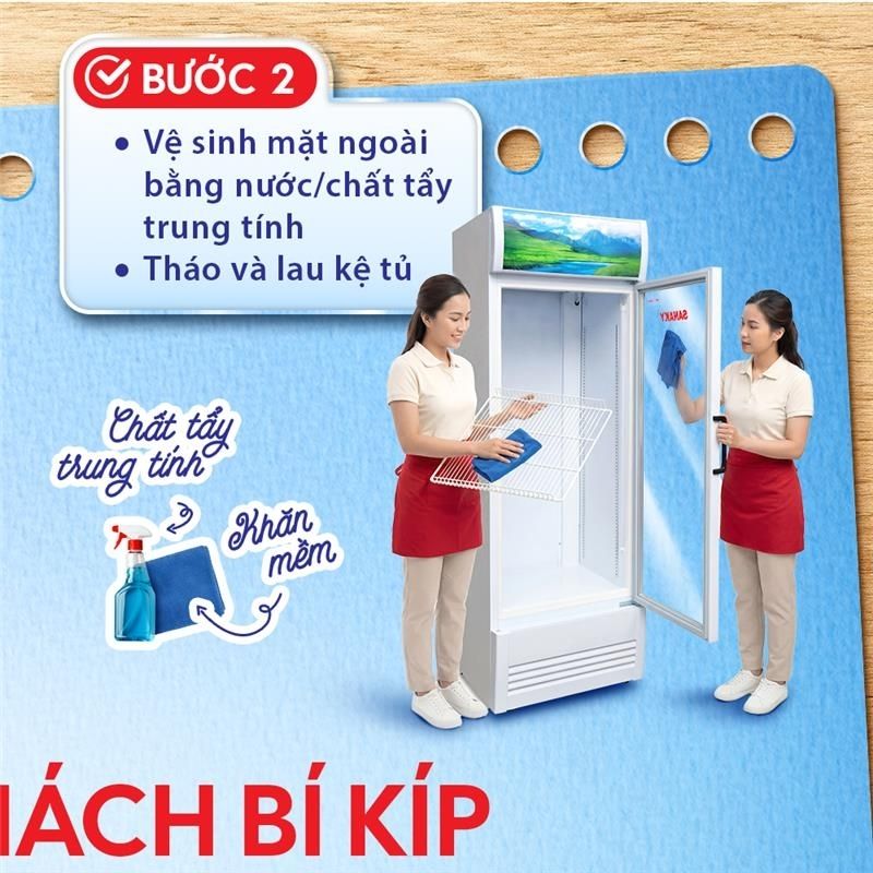 Cách vệ sinh tủ mát Sanaky đúng chuẩn (2)