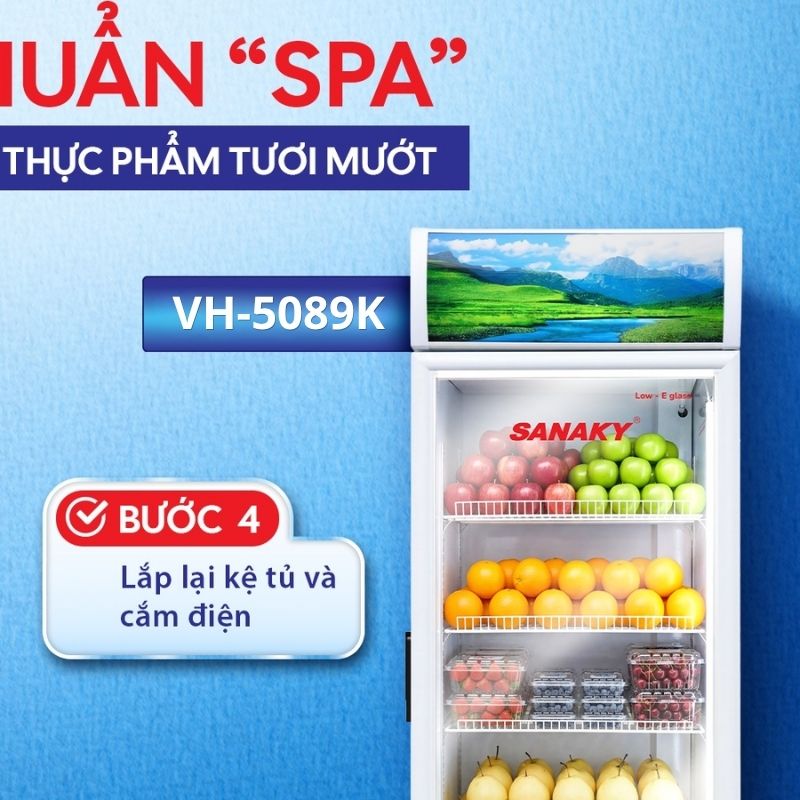 Cách vệ sinh tủ mát Sanaky đúng chuẩn (4)