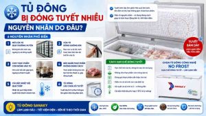 Tủ Đông Bị Đóng Tuyết Nhiều Nguyên Nhân Do Đâu