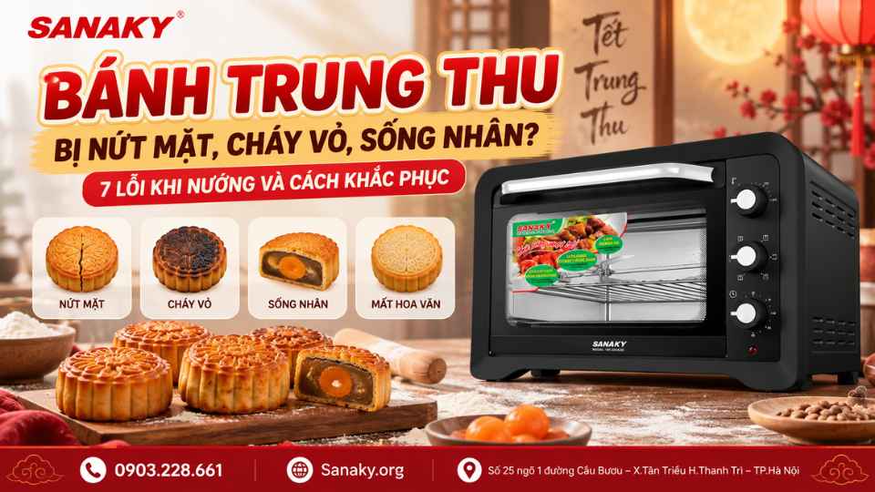 Bánh Trung Thu Bị Nứt, Cháy, Sống Nhân