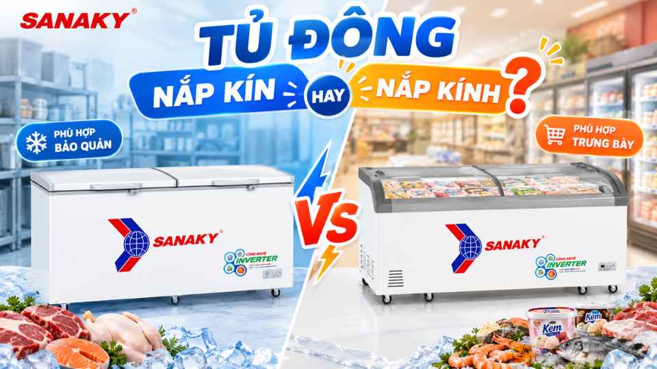 Tủ Đông Nắp Kín Hay Nắp Kính Nên Chọn Loại Nào