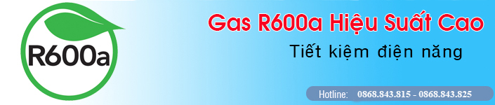 Gas R600a hoạt động hiệu suất