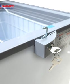Khóa của tủ đông kính cường lực