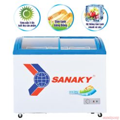 Tủ đông nắp kính Sanaky dàn đông