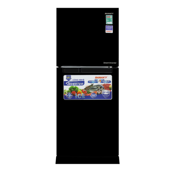 Tủ lạnh Sanaky Inverter màu đen