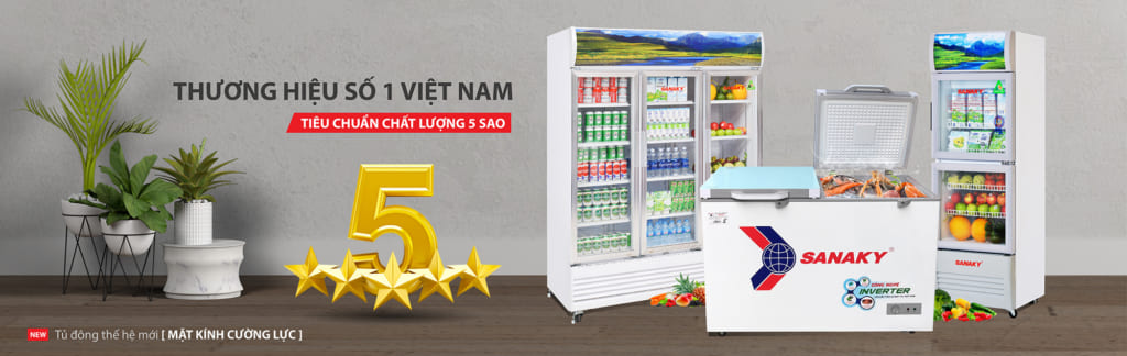 Tủ cấp đông lạnh kính cường lực