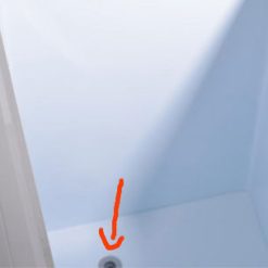 Côi nhựa ABS và lỗ xả nước trong tủ