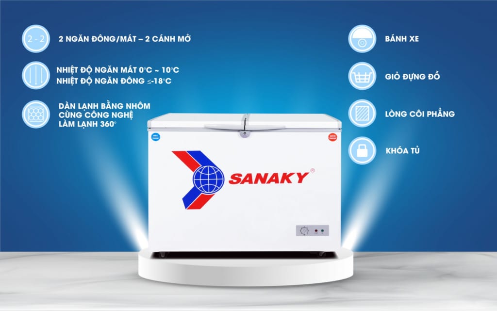 Giới thiệu tủ đông Sanaky VH-365W2
