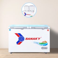2 cánh mở của ngăn đông mát dòng tủ sanaky VH-3699W2KD