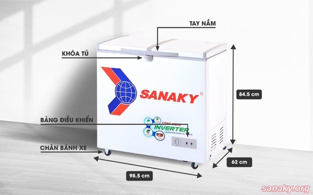Thông tin chi tiết của tủ cấp đông lạnh Sanaky VH-2599A3