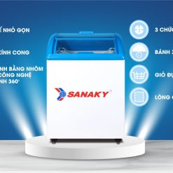 Tủ đông nắp kính sanaky vh-182k