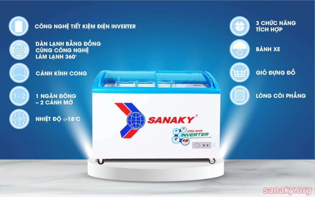 Tủ đông trưng bày Sanaky VH-4899K3