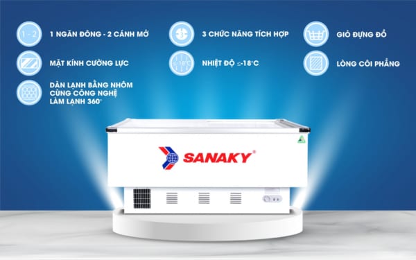 Tính năng nổi bật của tủ đông Sanaky VH-999K