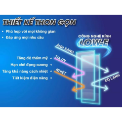 Cửa kính trong suốt với công nghệ LOW-E