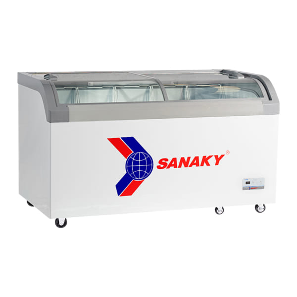Mặt nghiêng tủ đông nắp kính Sanaky VH-888K