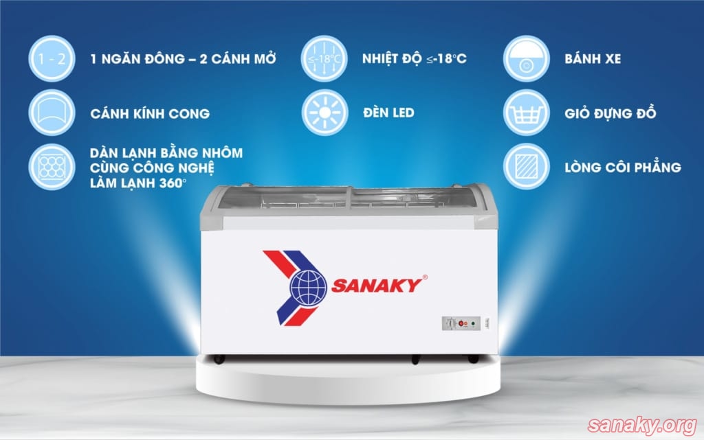 Tủ đông trưng bày Sanaky VH-899KA dung tích 750L