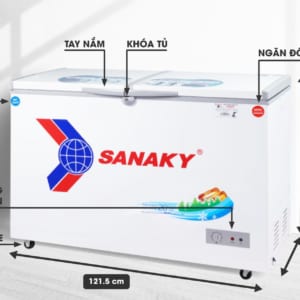 Kích thước tủ đông Sanaky VH-3699W1N