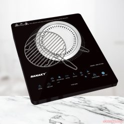Bếp Hồng Ngoại Sanaky còn có thể nướng đồ ăn ngay trên bề mặt bếp với vỉ nướng đi kèm