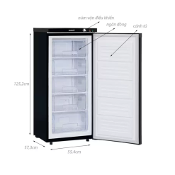 Kích thước tủ đông sanaky VH-180k3