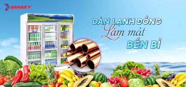 Dàn Lạnh Đồng Tủ Mát Sanaky Inverter VH-1520HP3 (2)