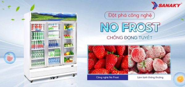 Tủ Mát Sanaky Inverter VH-1520HP3 Công Nghệ No-Frost