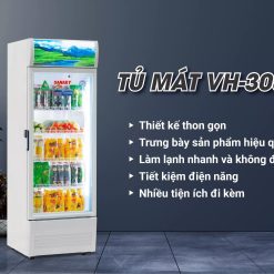 Tủ mát Sanaky 300L VH-3089K3 dàn đồng Inverter