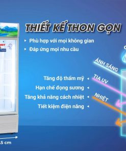 Kích thước Tủ mát Sanaky 300L VH-3089K3 dàn đồng Inverter