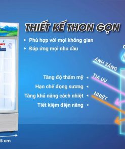 Kích thước Tủ mát Sanaky 350L VH-3589K3 dàn đồng Inverter