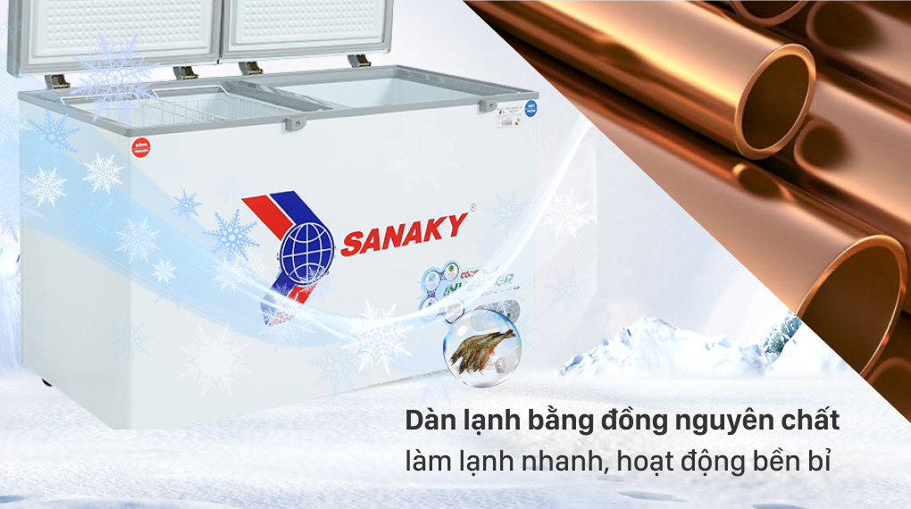 Dàn lạnh ống đồng tủ đông Sanaky VH-5699W3
