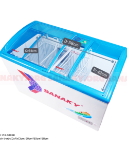 Kích thước lòng trong tủ đông Sanaky VH-3899K