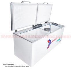 Kích thước lòng tủ đông Sanaky VH-8699HY