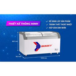 Kích thước tủ đông Sanaky VH-899KA