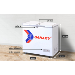 Kích thước tủ đông Sanaky
