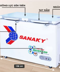 Kích thước tủ đông Sanaky VH-2899W2KD