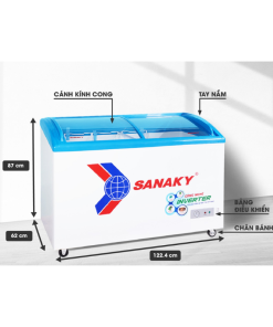 Kích thước tủ đông Sanaky VH-4899K3