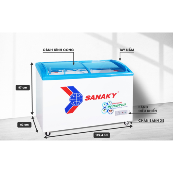 Kích thước tủ đông Sanaky VH-4899K3