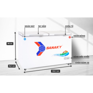 Kích thước tủ đông Sanaky VH-5699W1