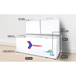 Kích thước tủ đông Sanaky VH-8699HY