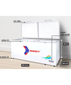 Kích thước tủ đông Sanaky VH-8699HY