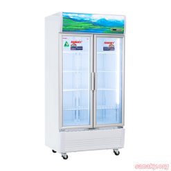 Mặt bên Tủ mát Sanaky 2 cánh dàn đồng