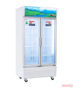 Mặt bên Tủ mát Sanaky 2 cánh dàn đồng
