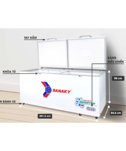 Tủ đông Sanaky Inverter VH-8699HY3 dung tích sử dụng 761 lít