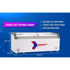 Kích thước tủ đông Sanaky VH-1099KA