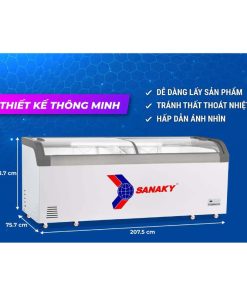 Kích thước tủ đông Sanaky VH-1099KA
