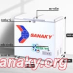 Tủ đông sanaky VH-2599A3 thông số kỹ thuật