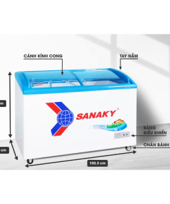 Kích thước tủ đông Sanaky VH-3899K