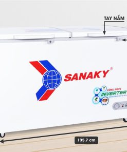 Kích thước tủ đông Sanay inverter VH-5699HY3