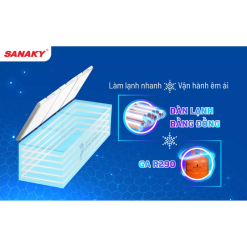Dàn lạnh bằng đồng tủ đông Sanaky VH-1799HY3